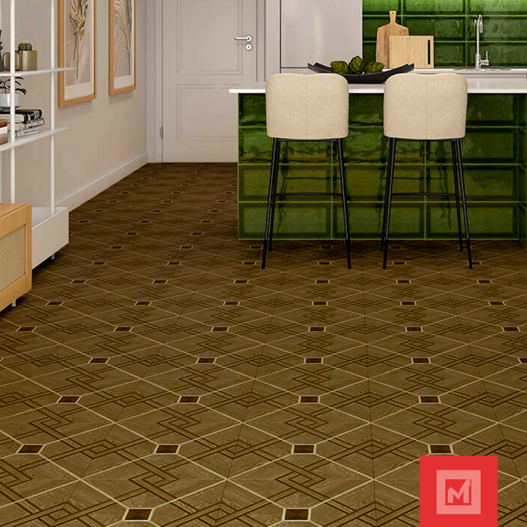 Imagen de Piso Cerámico Madera Nitza Café 36x36 1